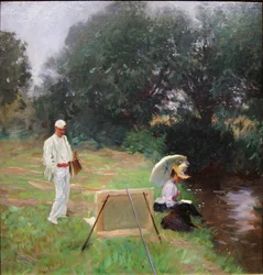Dennis Miller Bunker Painting at Calcot